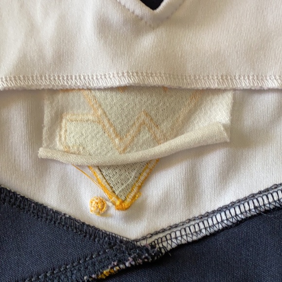 2T WVA Mountaineers Cheerleader Dress. Wht/Nvy/Gld - Picture 10 of 14